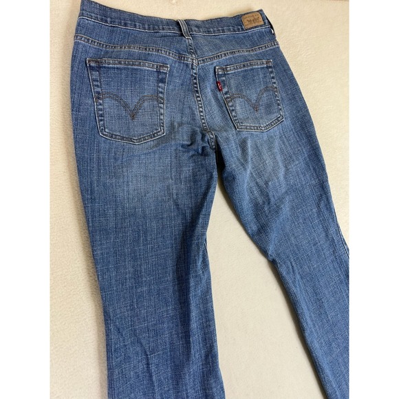 Levi's 515 Bootcut Jeans Women's 8 Short 30x30 Blue Denim  Flaured Casual Y2K - Picture 4 of 16